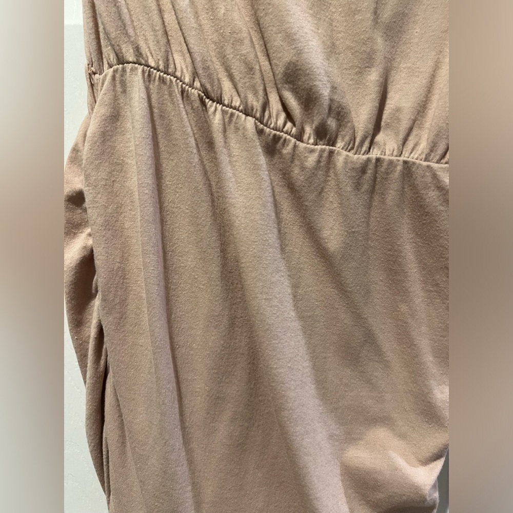 PHILANTHROPY BEIGE ONE SHOULDER RUCHED DRESSED SIZE XS - Picture 6 of 8